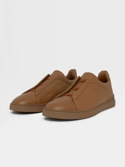 Dark Foliage Deerskin Triple Stitch™ Sneakers