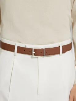 Dark Foliage Leather Belt