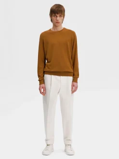 Dark Foliage Mélange Cashseta Crewneck