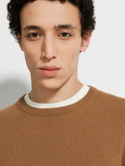 Dark Foliage Mélange Oasi Cashmere Crewneck
