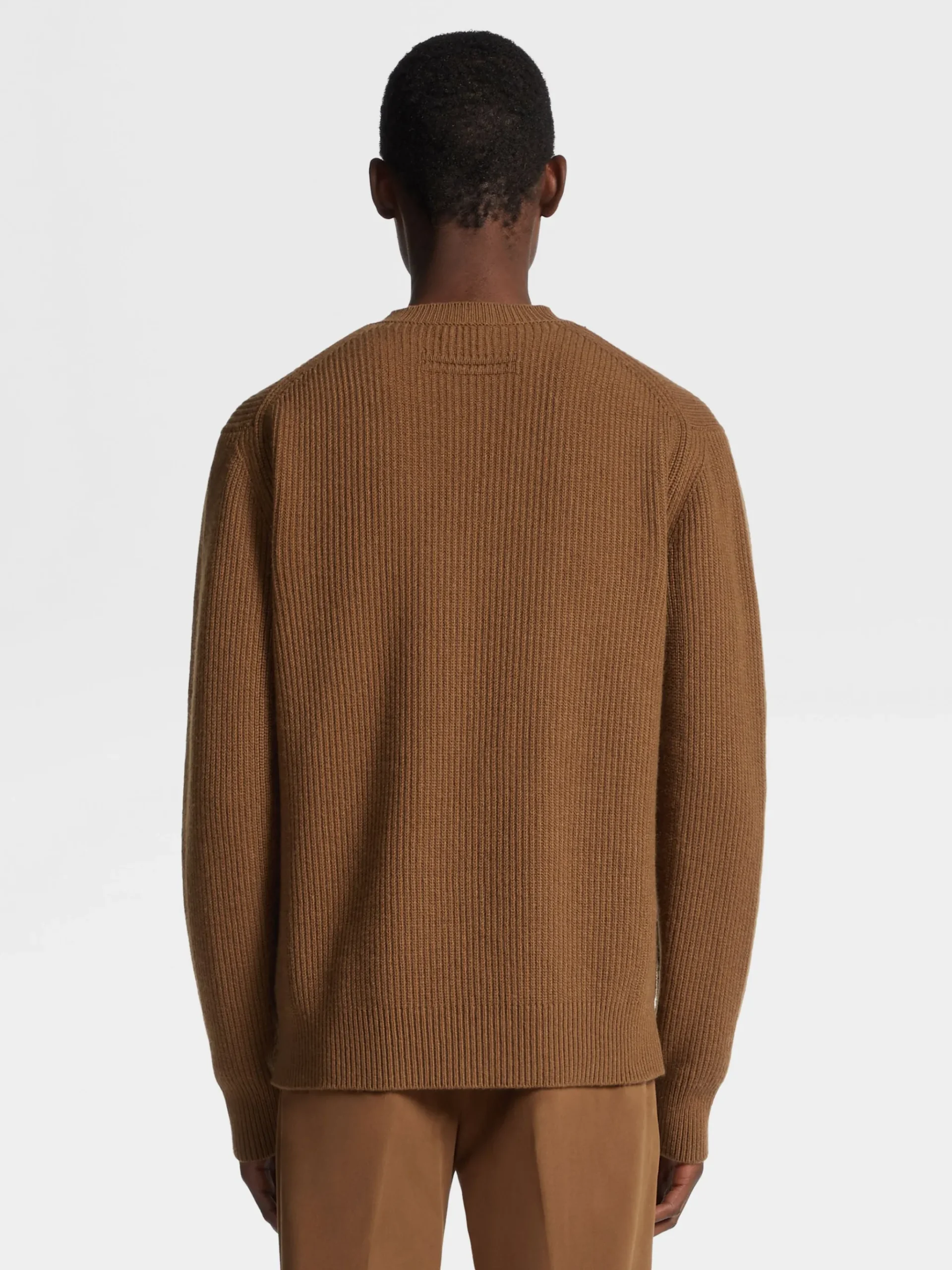 Dark Foliage Mélange Oasi Cashmere Crewneck