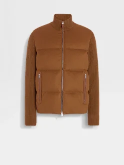 Dark Foliage Oasi Cashmere Full Zip Blouson