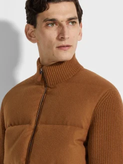 Dark Foliage Oasi Cashmere Full Zip Blouson
