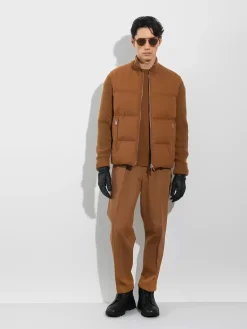 Dark Foliage Oasi Cashmere Full Zip Blouson