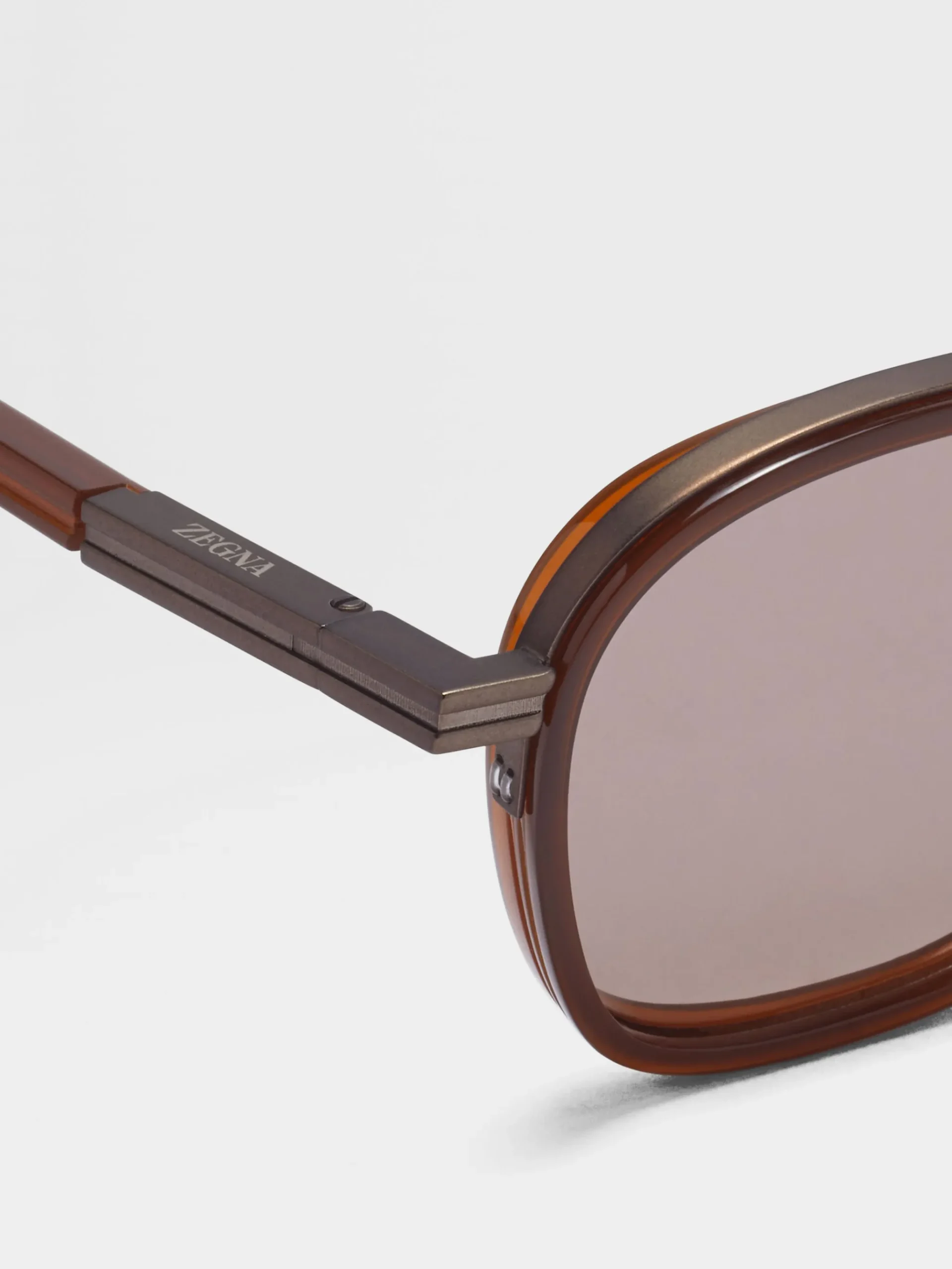 Dark Foliage Orizzonte I Acetate and Metal Sunglasses