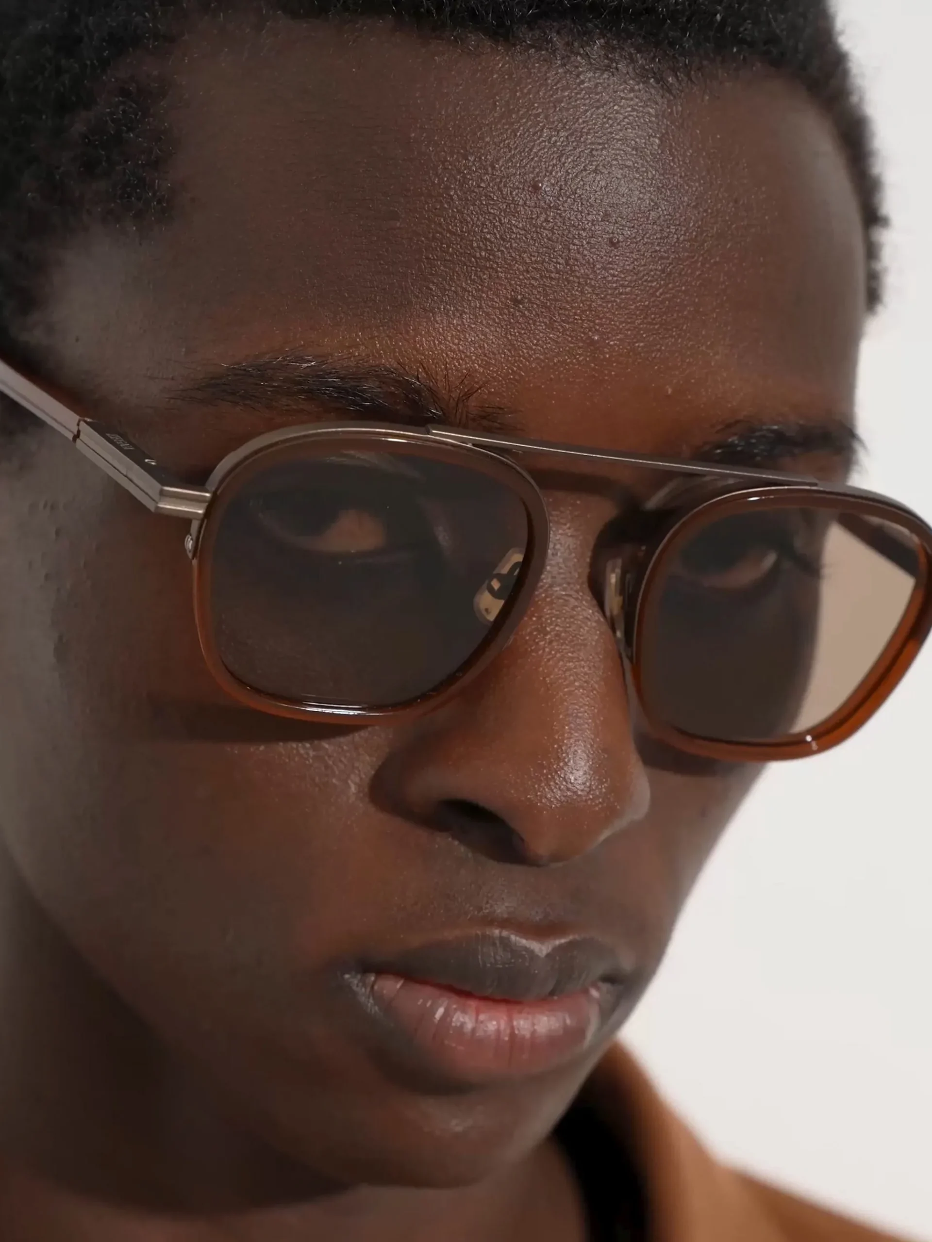Dark Foliage Orizzonte I Acetate and Metal Sunglasses