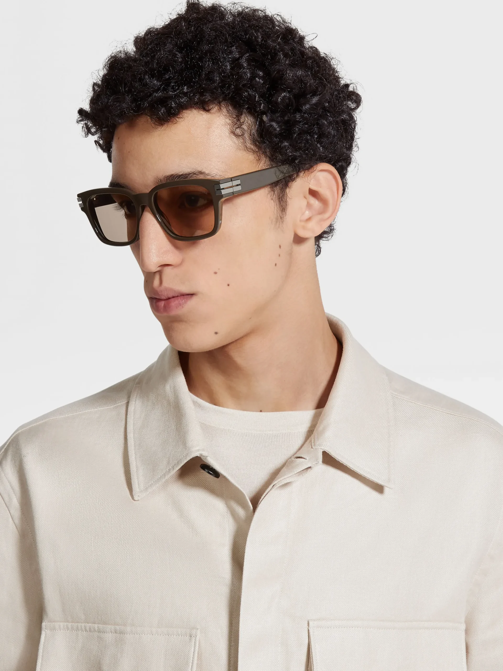 Dark Green Acetate Sunglasses
