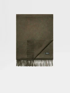 Dark Green Multimélange Oasi Cashmere Scarf