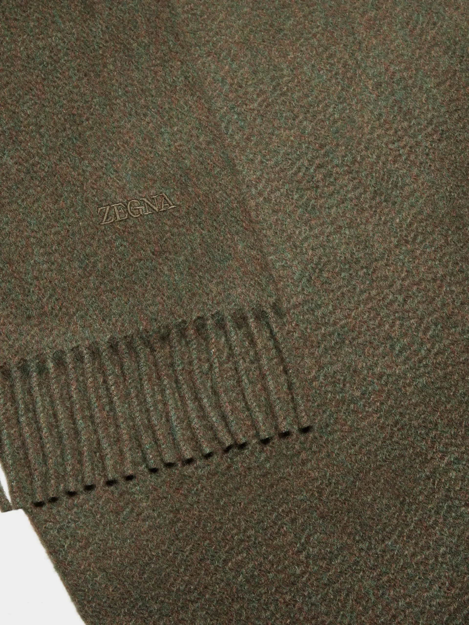 Dark Green Multimélange Oasi Cashmere Scarf
