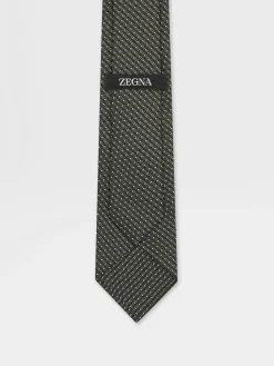 Dark Green Silk Tie