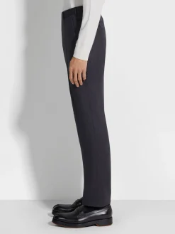Dark Grey Centoventimila Wool Pants