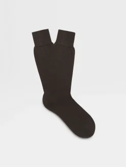 Dark Grey Cotton Socks