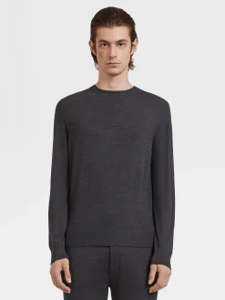 Dark Grey 12milmil12 Wool Crewneck