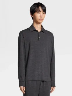 Dark Grey 12milmil12 Wool Polo