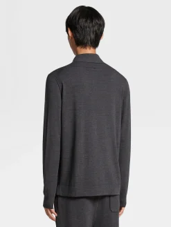 Dark Grey 12milmil12 Wool Polo