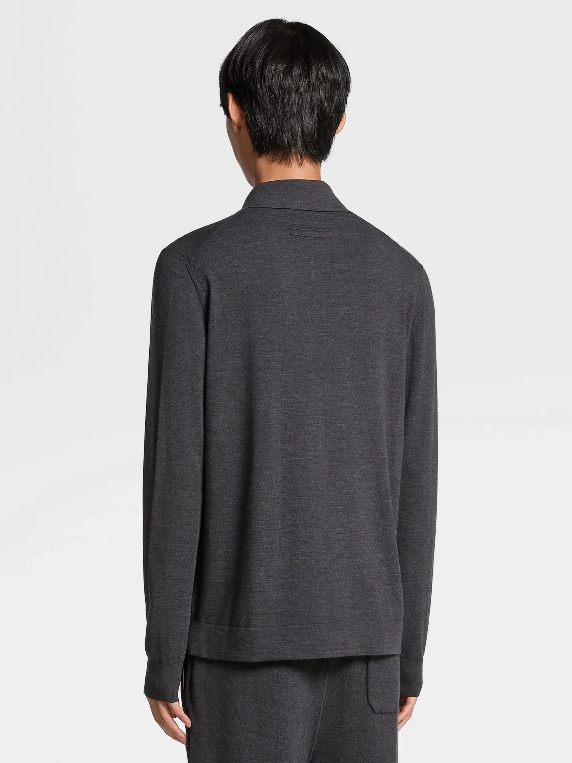 Dark Grey 12milmil12 Wool Polo