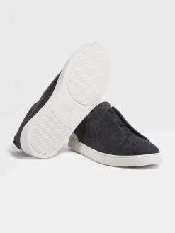 Dark Grey Oasi Cashmere Triple Stitch™ Sneakers