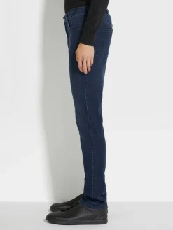 Dark Grey Stone-washed Stretch Cotton Roccia Jeans