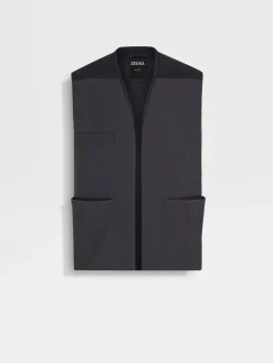 Dark Grey Wool and Cashmere Jacket