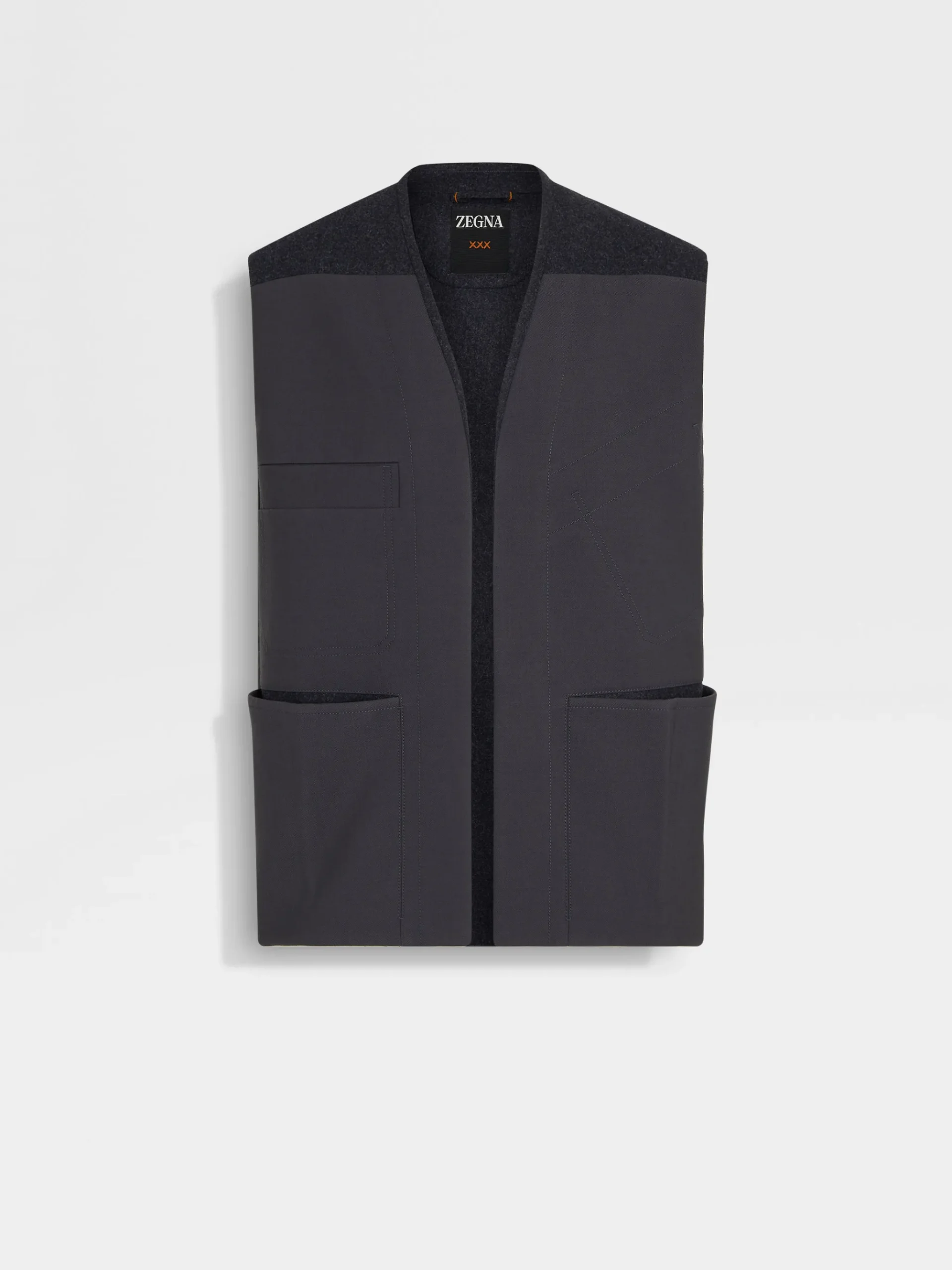 Dark Grey Wool and Cashmere Jacket
