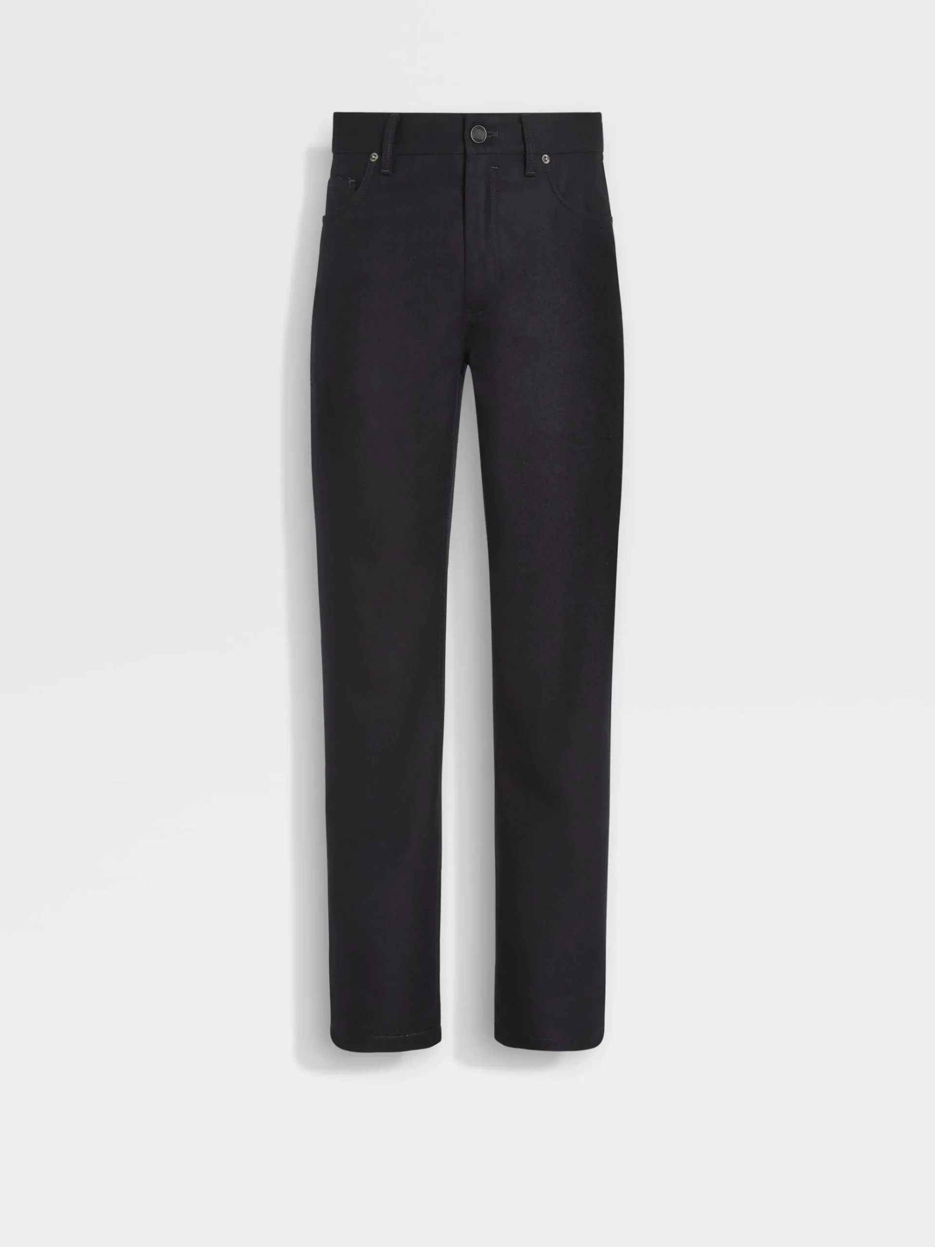 Dark Grey Wool and Cashmere Roccia Pants