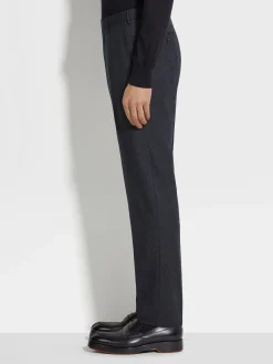 Dark Grey Wool Pants