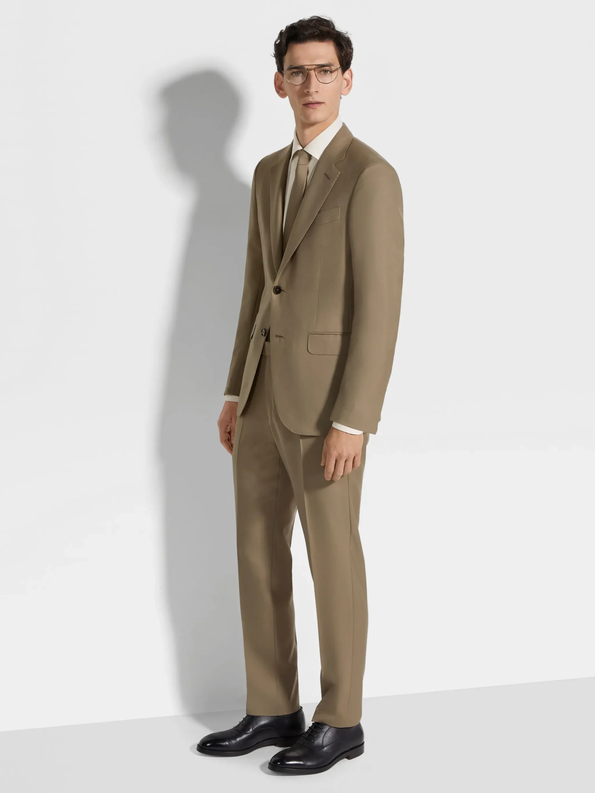 Dark Ochre Oasi Cashmere Suit