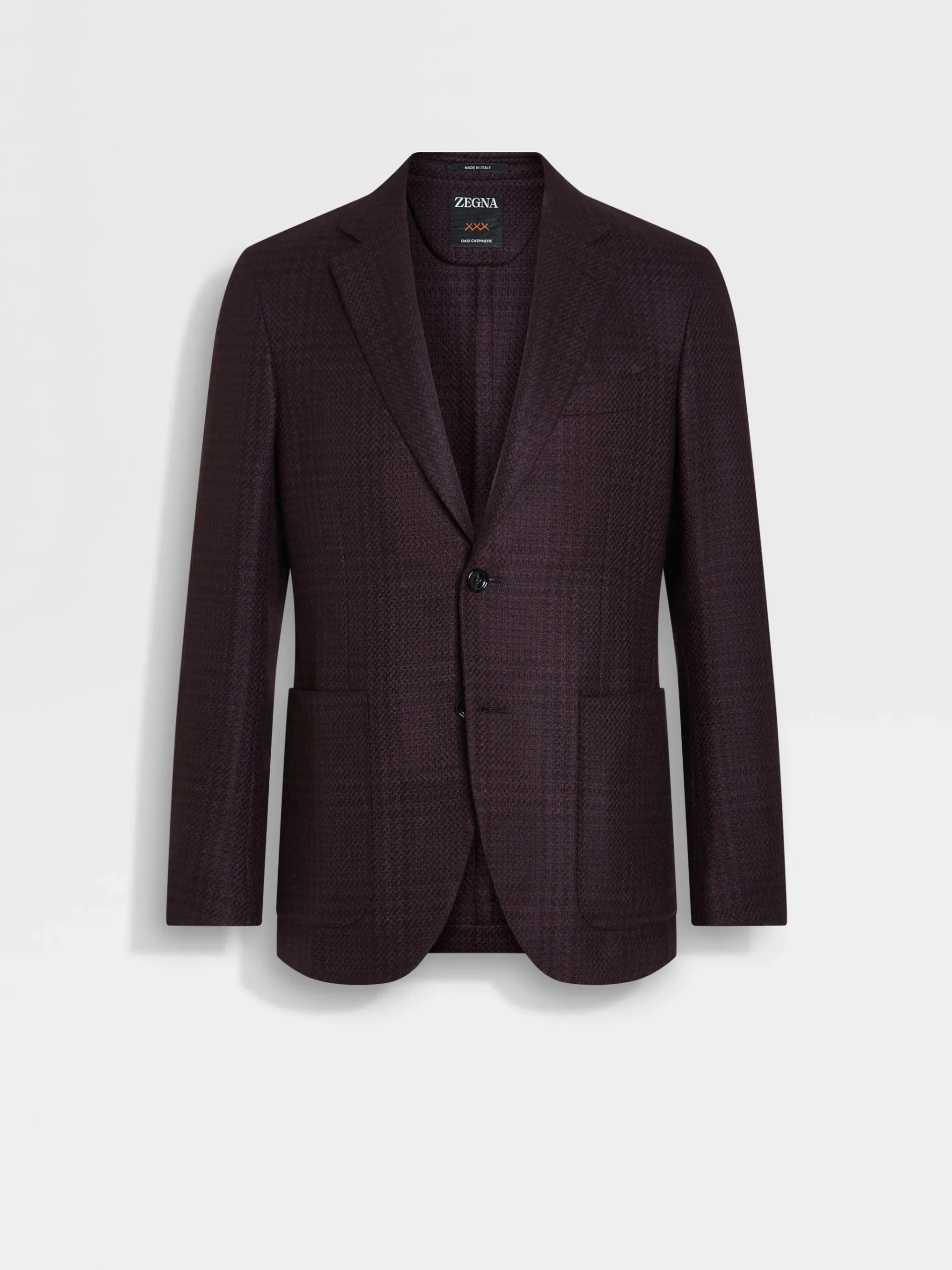 Dark Purple and Black Oasi Cashmere Jacket