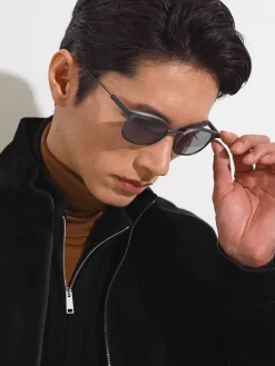 Dark Silver Aluminium Sunglasses