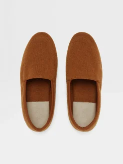 Foliage Cashmere Slippers