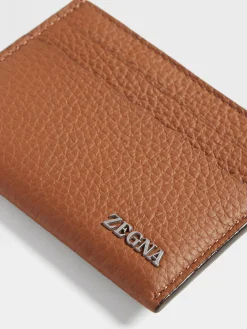 Foliage Deerskin Card Case
