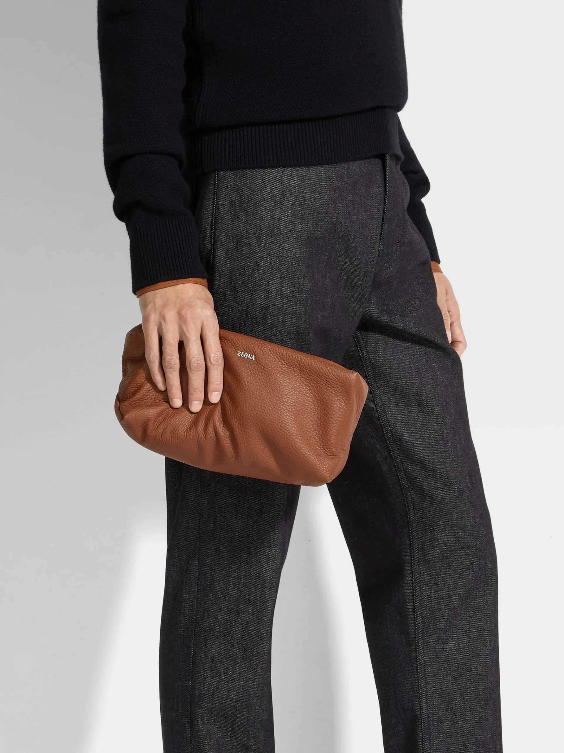 Foliage Deerskin Softy Pouch