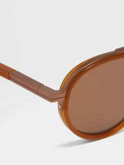 Foliage Orizzonte II Acetate and Metal Sunglasses