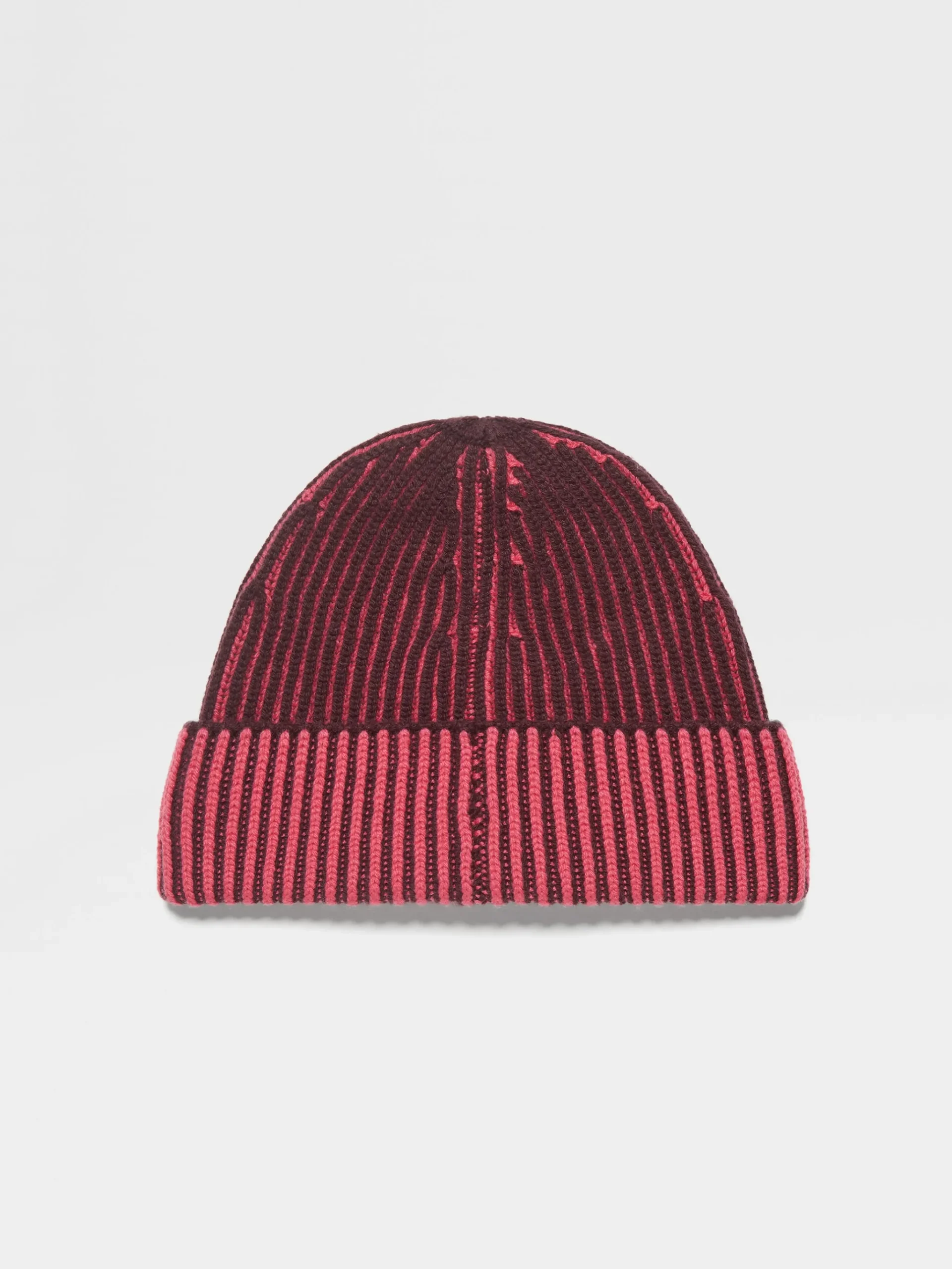 Fuchsia and Dark Purple Oasi Cashmere Beanie