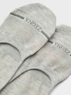 Grey Mélange Cotton Blend Socks