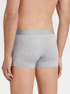 Grey Mélange Cotton Trunks