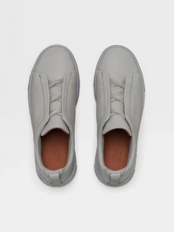 Grey Mélange Deerskin Triple Stitch™ Sneakers