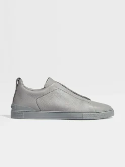 Grey Mélange Deerskin Triple Stitch™ Sneakers