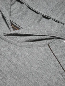 Grey Mélange 12milmil12 Wool Hoodie