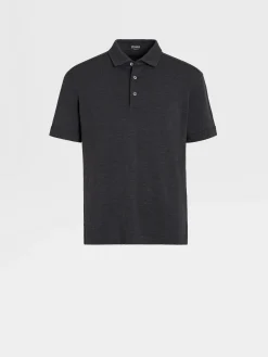 Grey Mélange 12milmil12 Wool Polo Shirt