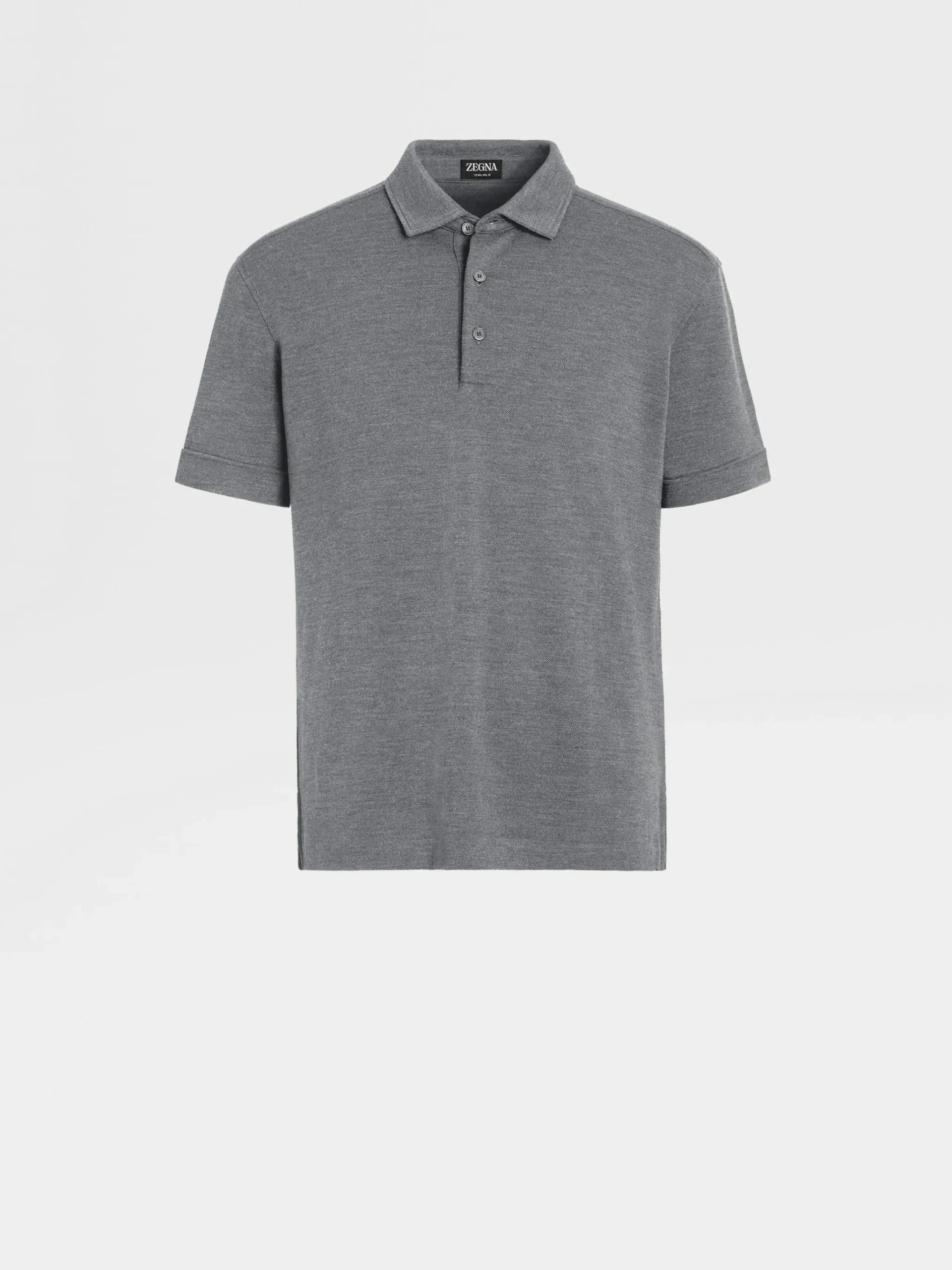 Grey Mélange 12milmil12 Wool Polo Shirt