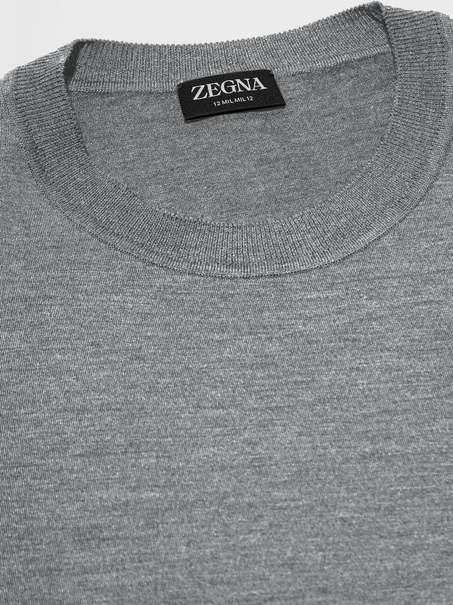 Grey Mélange 12milmil12 Wool T-shirt