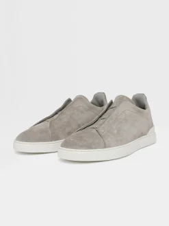 Grey Mélange Suede Triple Stitch™ Sneakers