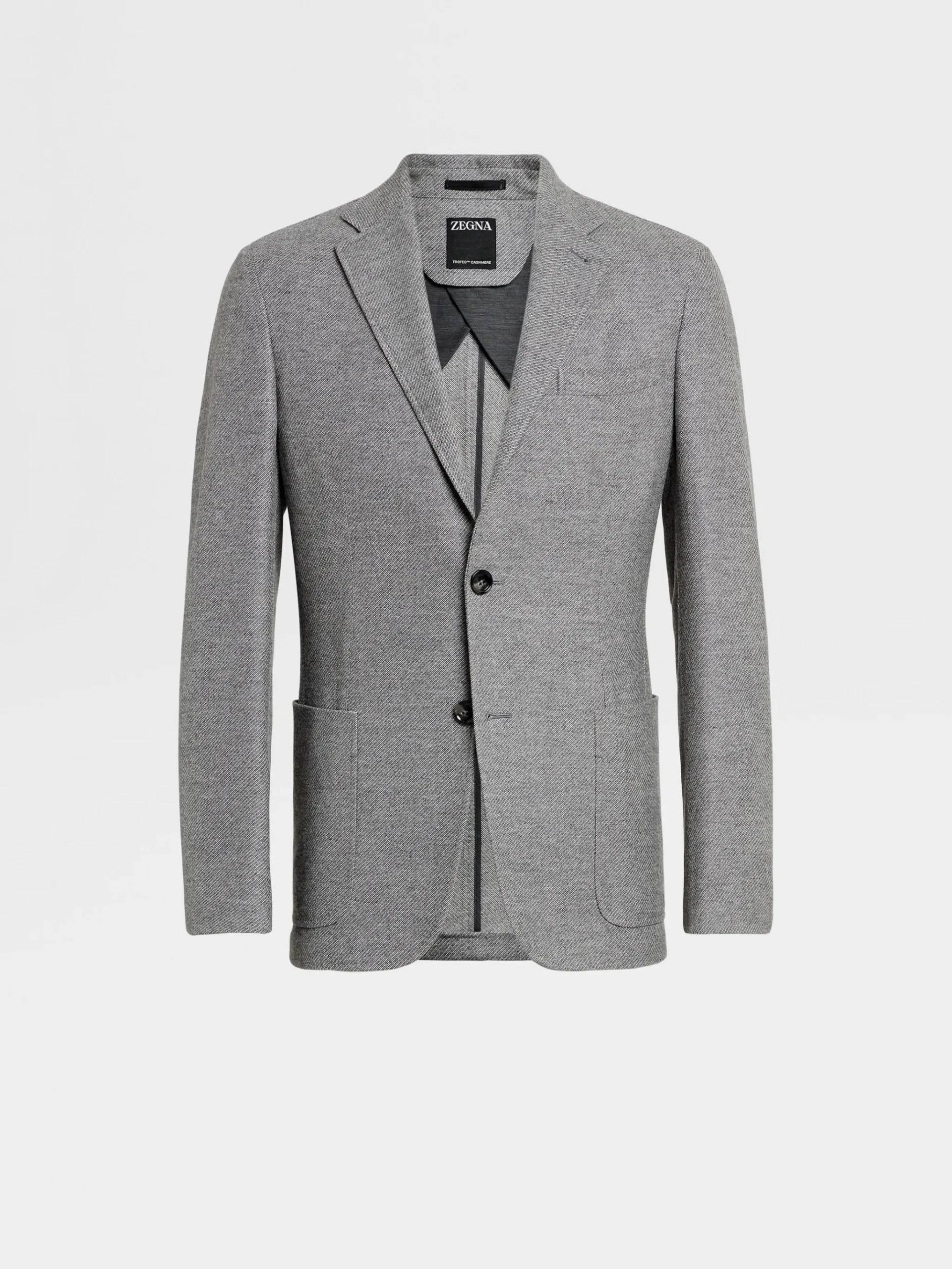 Grey Mélange Trofeo™ Cashmere Shirt Jacket