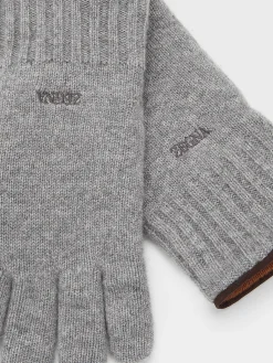 Grey Oasi Cashmere Gloves