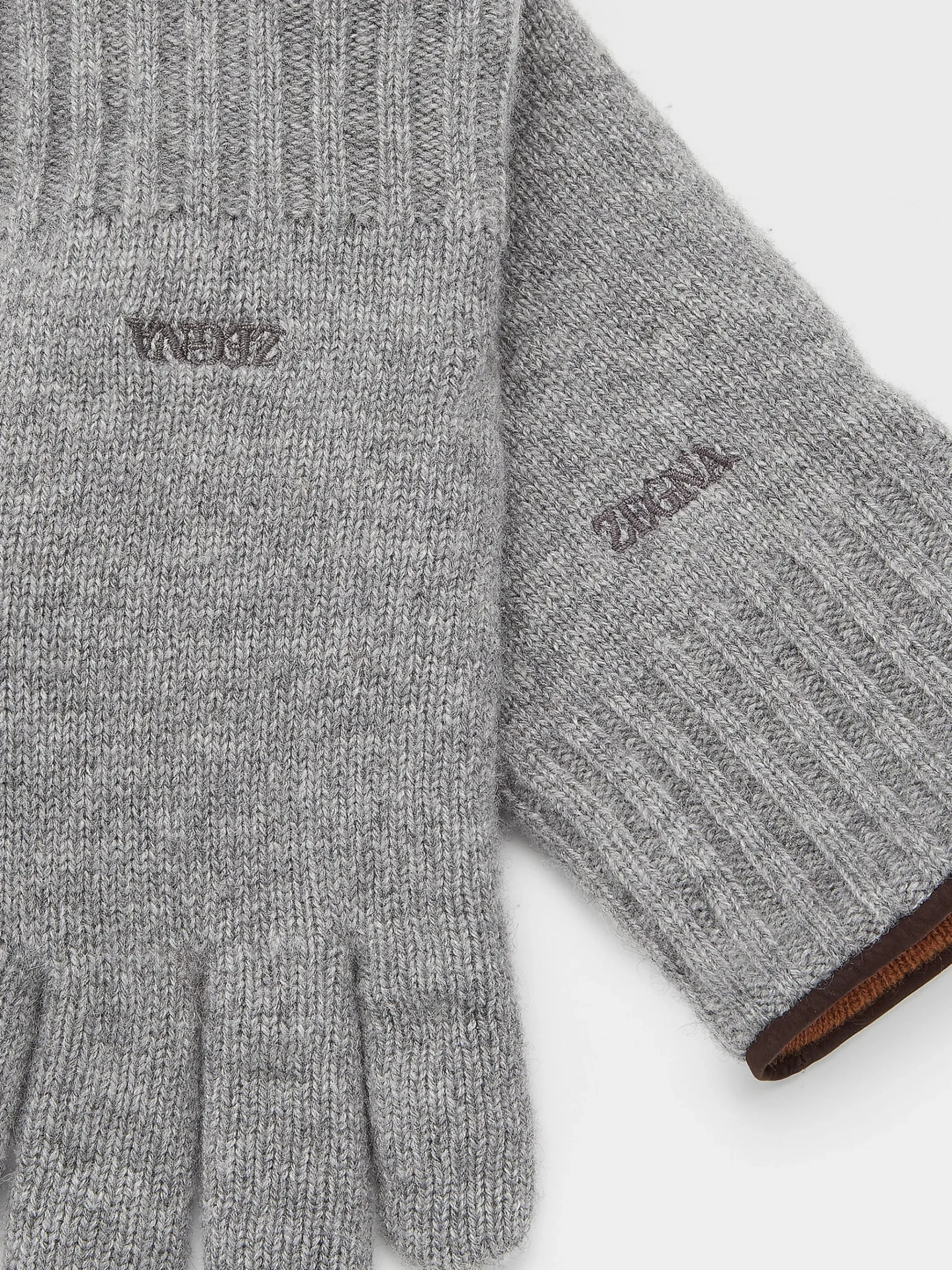 Grey Oasi Cashmere Gloves
