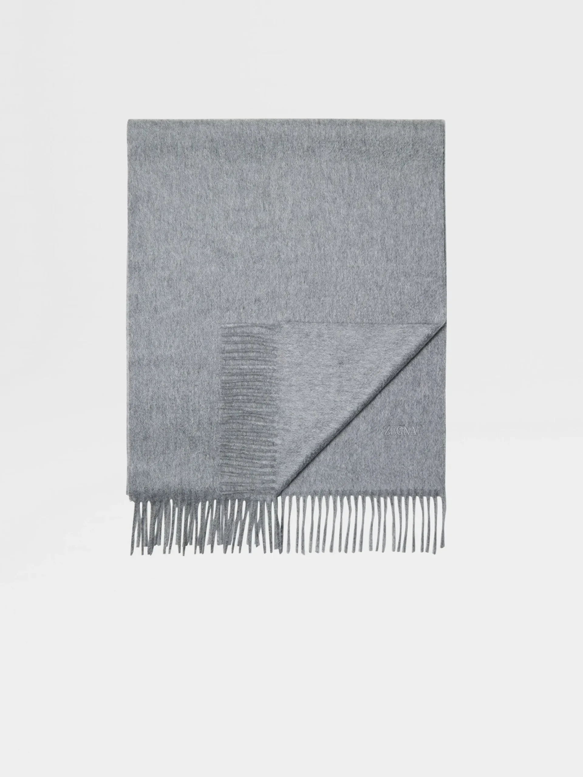 Grey Oasi Cashmere Scarf