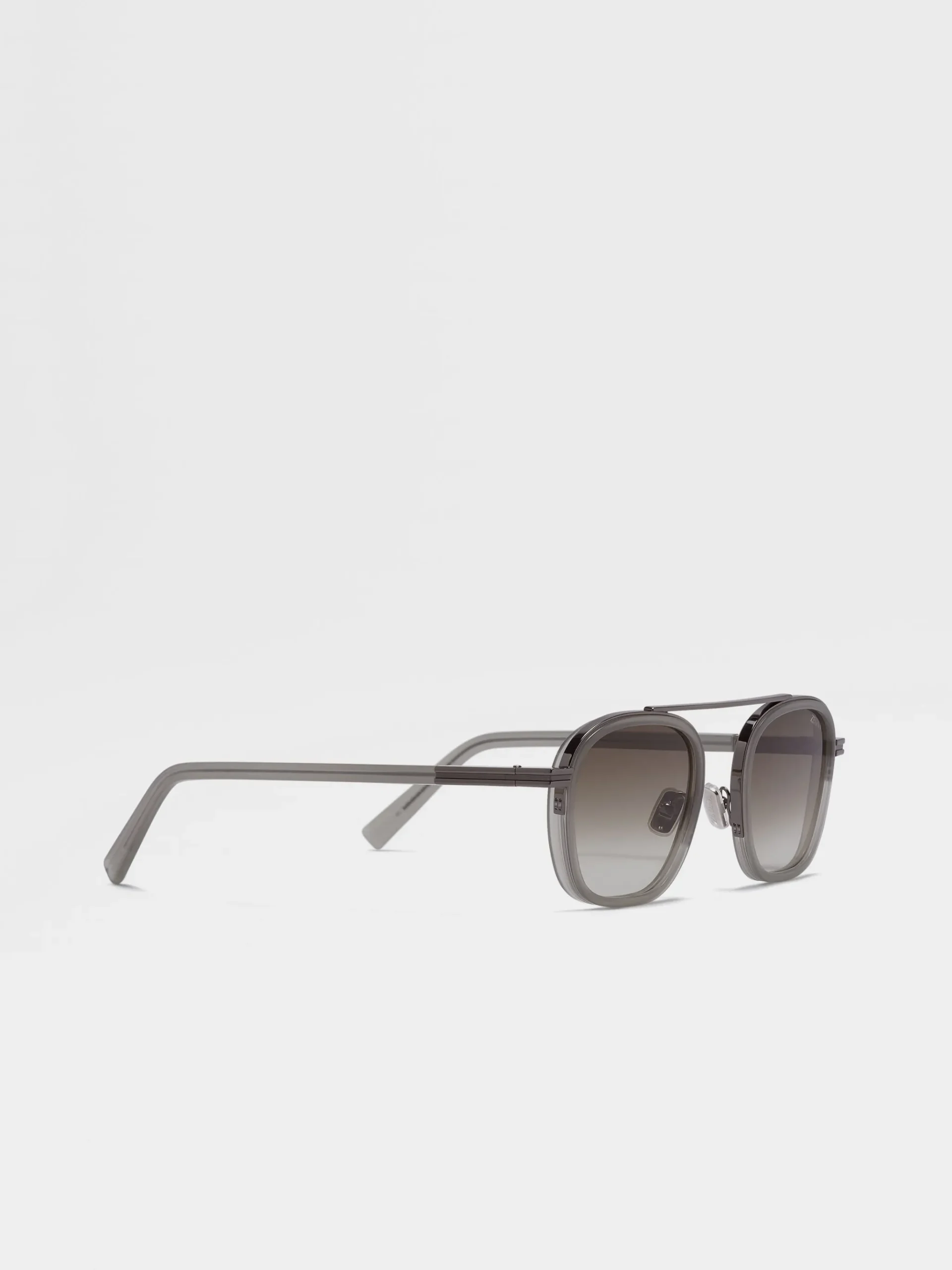 Grey Orizzonte I Acetate and Metal Sunglasses