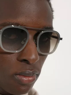Grey Orizzonte I Acetate and Metal Sunglasses