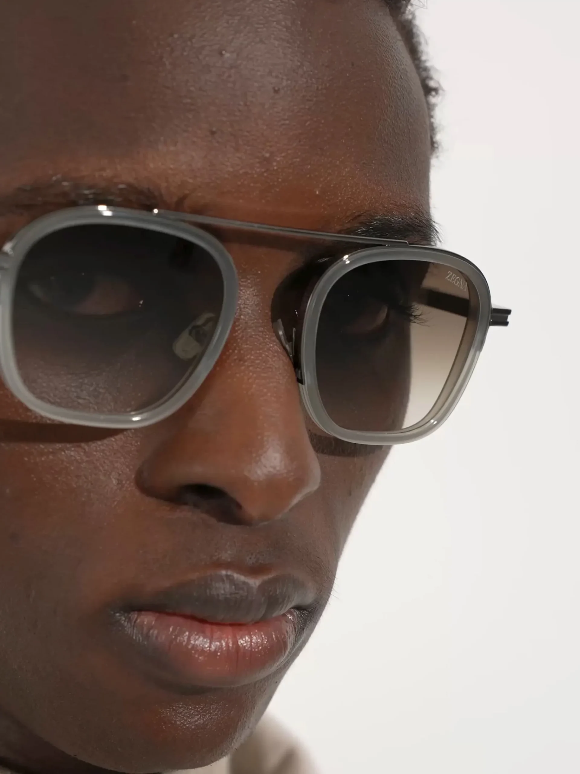 Grey Orizzonte I Acetate and Metal Sunglasses